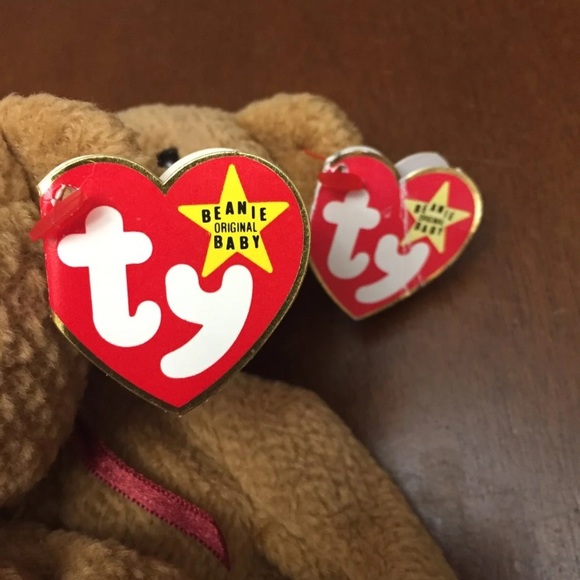 Vintage ty beanie babies Retired curly bears - Picture 3 of 8